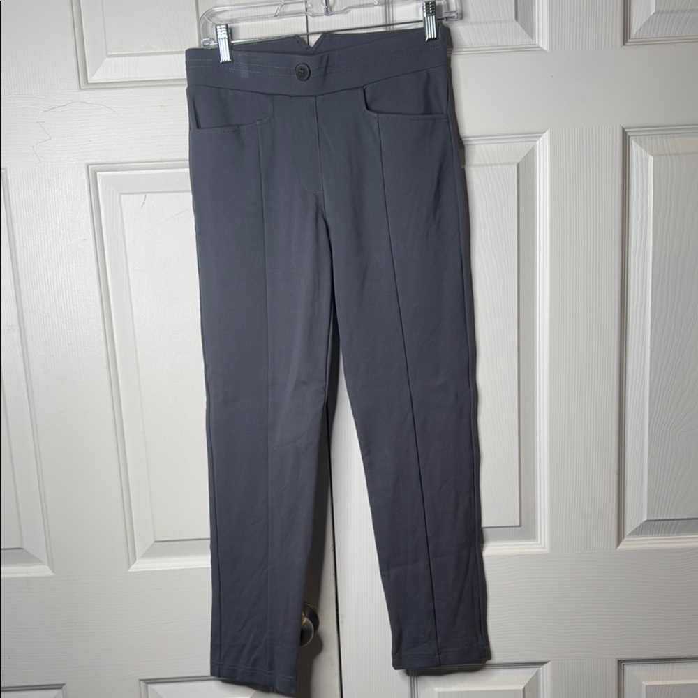 Betabrand Charcoal Ankle Pants